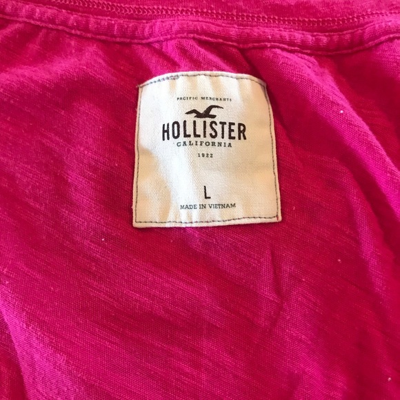 Hollister Hot Pink Fluttery Large Top 👚 - Picture 2 of 7